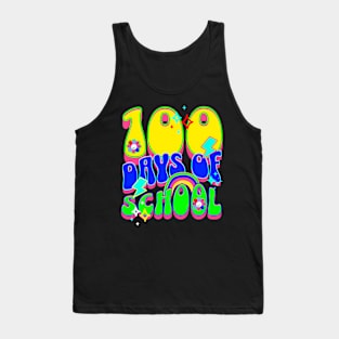 Groovy 100Th Day Of School Bright Fun Color Student Teacher Tank Top